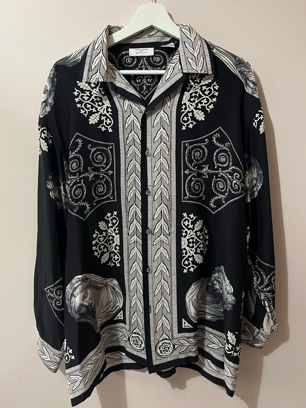Timney-Fowler for Go>Silk 100% Silk Baroque Print Button-Up Blouse | Women’s